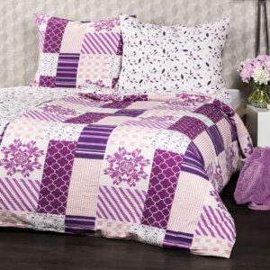 4Home Patchwork violet krepp ágynemű