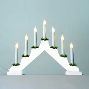 Adventi gyertyatartó húzott izzóval LED Filament