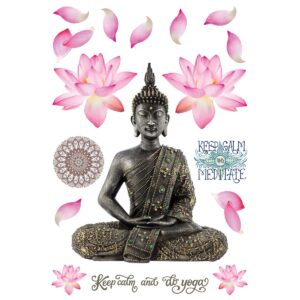 Buddha öntapadós díszítés