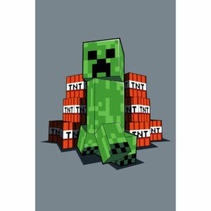 Minecraft TNT gyerek Fleece takaró