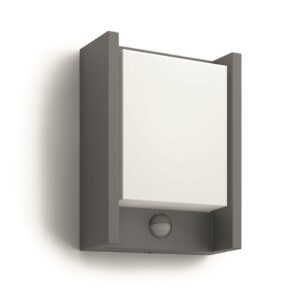 Philips 16461/93/P3 Arbour kültéri LED fali lámpa szenzorral 22 cm