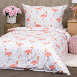 4Home Flamingo gyerek pamut ágyneműhuzat