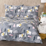 4Home Nordic Bear flanel ágyneműhuzat