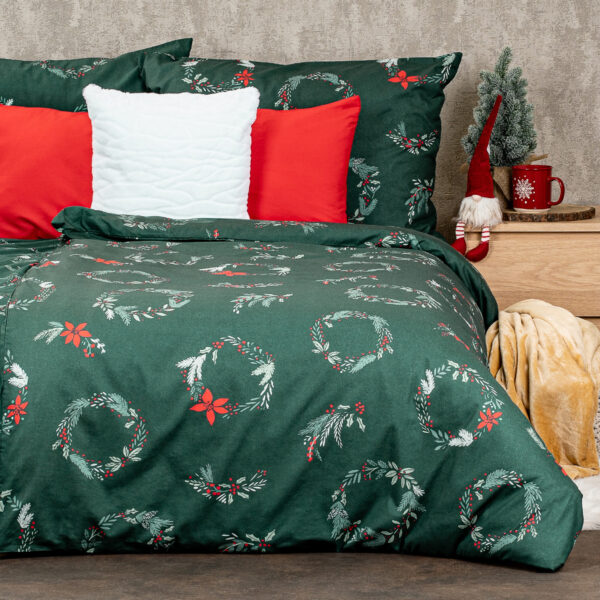 4Home Poinsettia karácsonyi pamut ágyneműhuzat