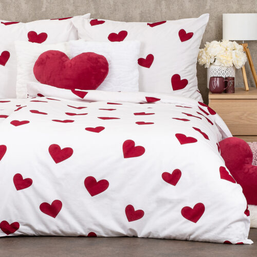 4Home Red Hearts pamut ágyneműhuzat