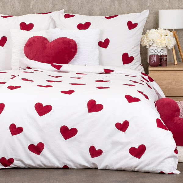 4Home Red Hearts pamut ágyneműhuzat