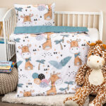 4Home gyerek pamut ágyneműhuzat kiságyba Little giraffe