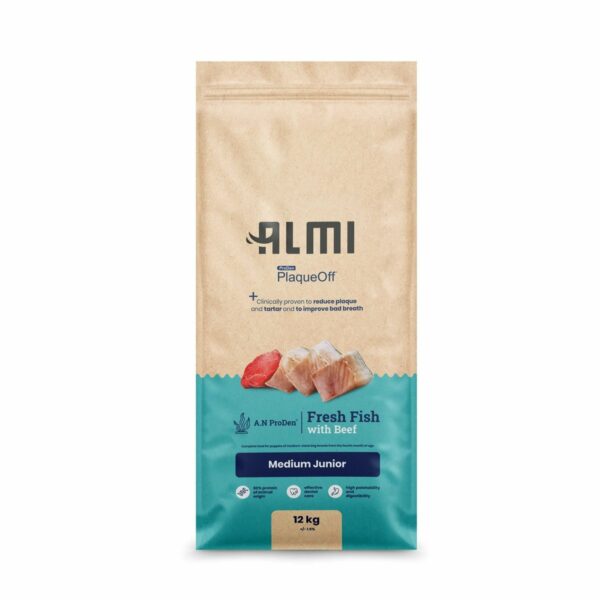 ALMI Medium Junior granulátum tengeri algával