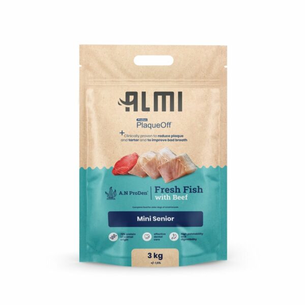 ALMI Mini Senior granulátum tengeri moszattal