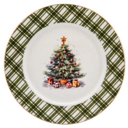 Altom Christmas Tree porcelán desszert tányér 20 cm