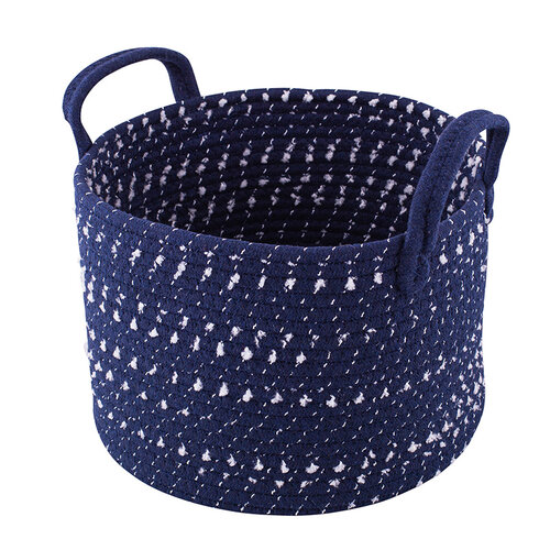 Altom Dark blue pamut kerek kosár