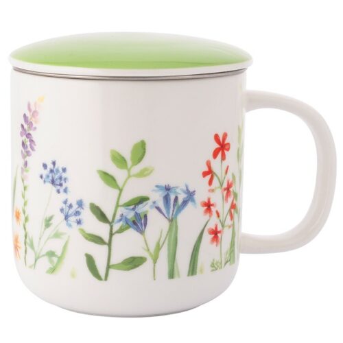 Altom Porcelán bögre teáskannával és fedővel Nature Awakening 380 ml