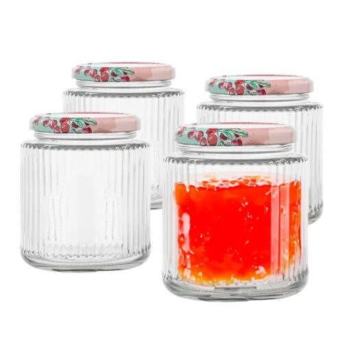 Altom befőttesüvegek fedővel és címkével 240 ml