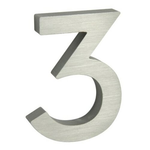 Alumínium 3-as házszám