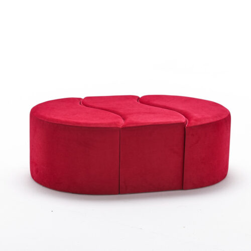 Alya Pouf Red zsámoly