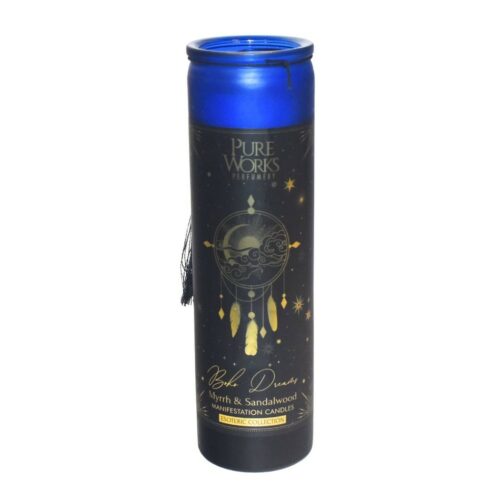 Arome Bio gyertya Myrrh & Sandalwood 300 gszínes magas üvegedényben
