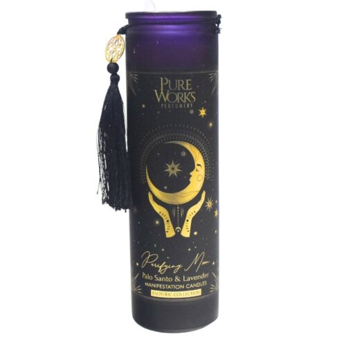 Arome Palo Santo & Lavender Organic gyertya300 g színes magas tégelyben