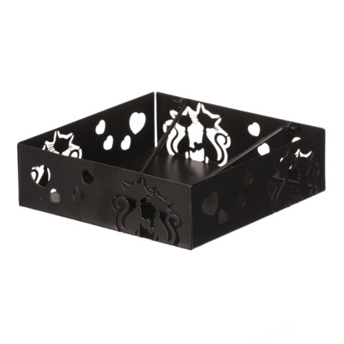 Autronic Fém szalvétatartó szögletes Cats