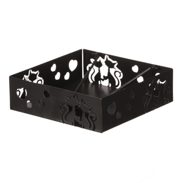 Autronic Fém szalvétatartó szögletes Cats