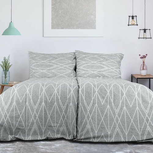 B.E.S. Petrovice Top Class Gray stripes krepp ágyneműhuzat
