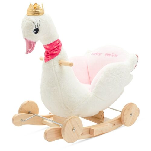 Baby Mix Hintázó játék kerekekkel és dallammalSwan fehér