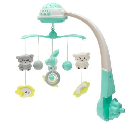 Baby Mix körhinta a kiságy felett fényvetítővel