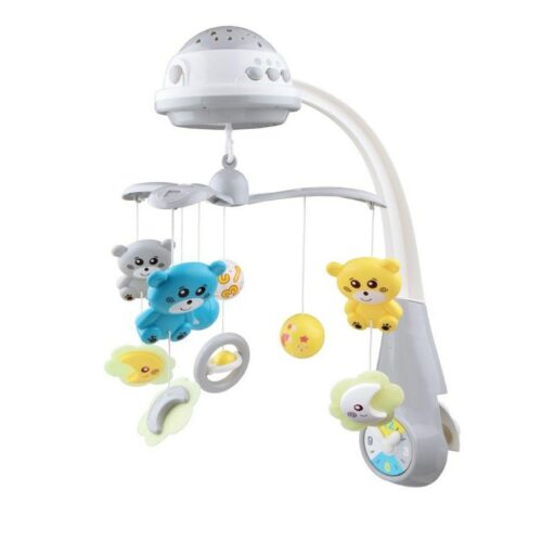 Baby Mix körhinta a kiságy fölé kivetítővel