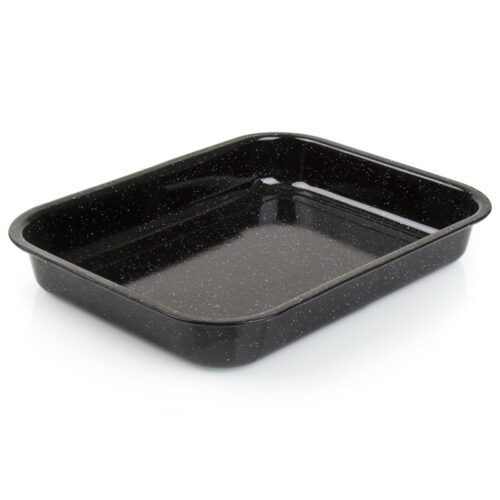 Bankett Zománc sütőedény CULINARIA Fekete 34 x 26x 5 cm