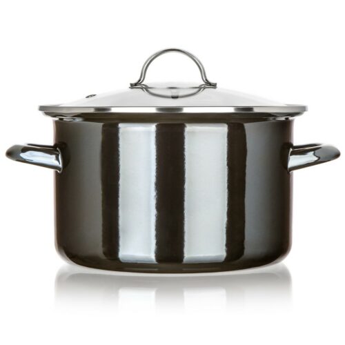 Bankett Zománcozott edény METALLIC Fekete 24 cm