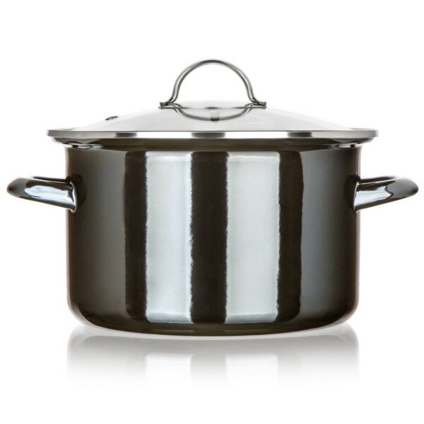 Bankett Zománcozott edény METALLIC Fekete 24 cm