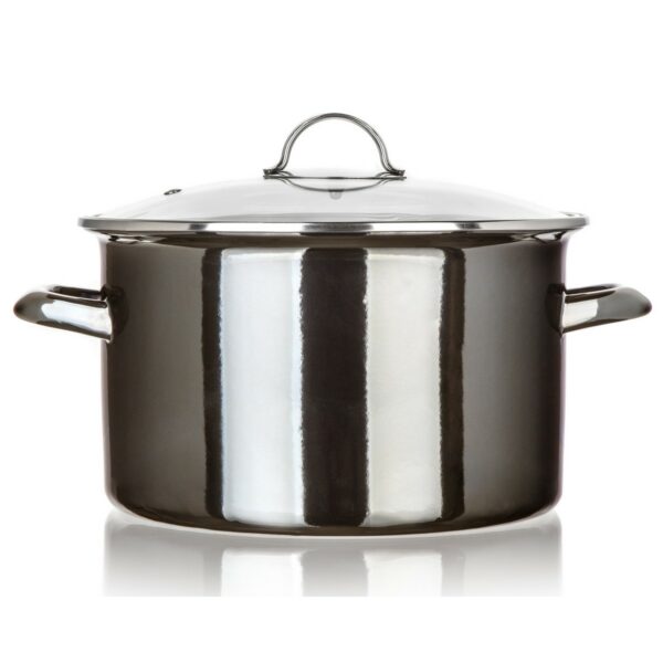 Bankett Zománcozott edény METALLIC Fekete 26 cm