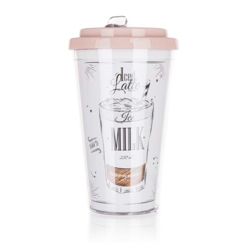 Bankett utazó bögre dupla falú COFFEE 0