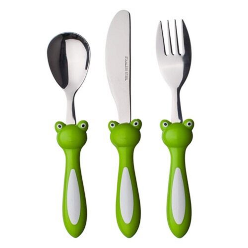Banquet Frog 3 db-os gyermek evőeszközkészlet