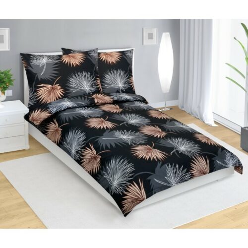 Bellatex Pamut ágynemő Palm leaf black