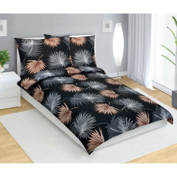 Bellatex Pamut ágynemő Palm leaf black