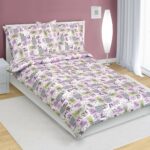 Bellatex Patchwork pamut ágyneműhuzat lila