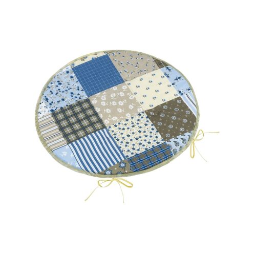 Bellatex Ülőpárna Adele kerek sima Patchwork kék40 x 40 cm 40 x 40 cm