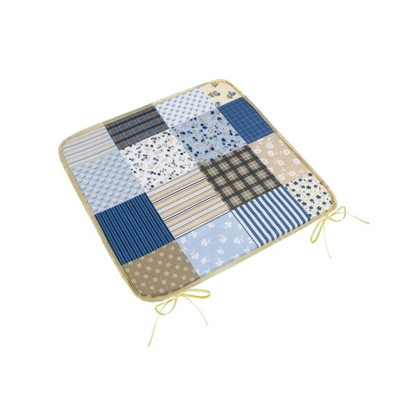 Bellatex Ülőpárna Adele sima Patchwork kék