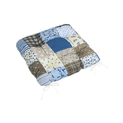 Bellatex Ülőpárna Adele steppelt Patchwork kék