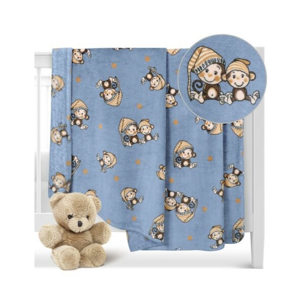 Bellatex baba takaró Ella Monkey kék