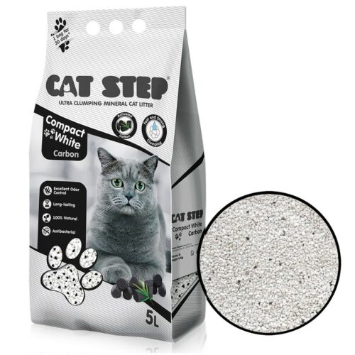 Cat Step ásványi macskaalom Compact White Carbon