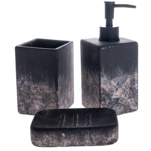 Cement fürdőszobai tartozék készlet Bain 3 db