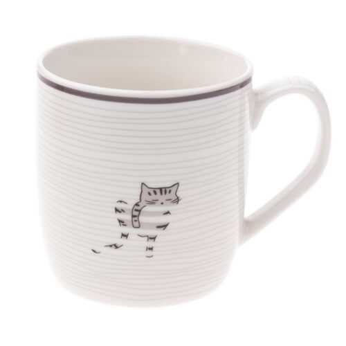 Cirmos macska porcelán bögre