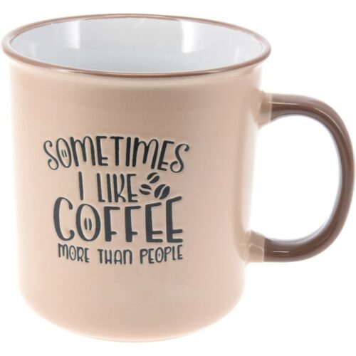 Coffee kőagyag bögre krémszínű