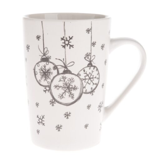 Díszek karácsonyi porcelán bögre