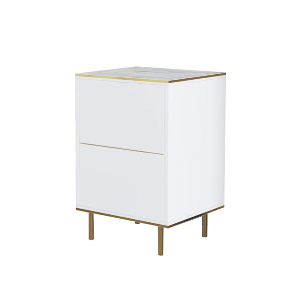 Éjjeliszekrény Imaj Marble White