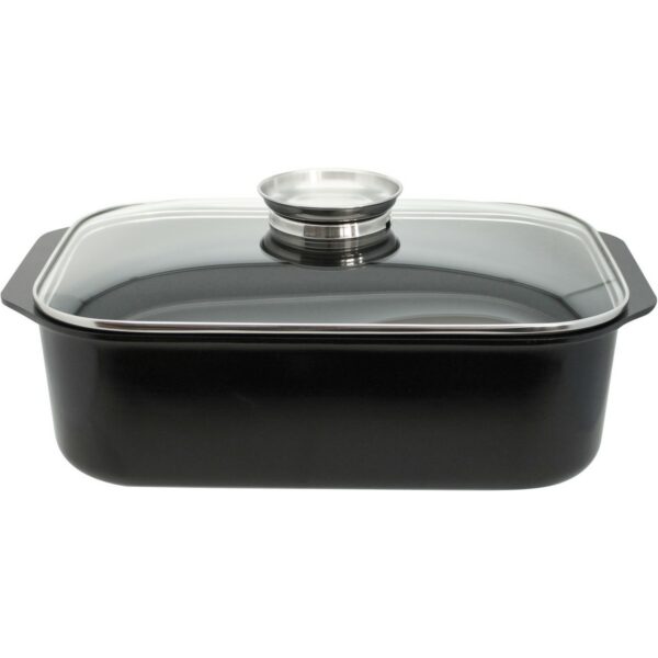 Elo 82840 Basic Sütőedény üvegfedővel és aromás fogantyúval Raffinesse 40 x 26 cm