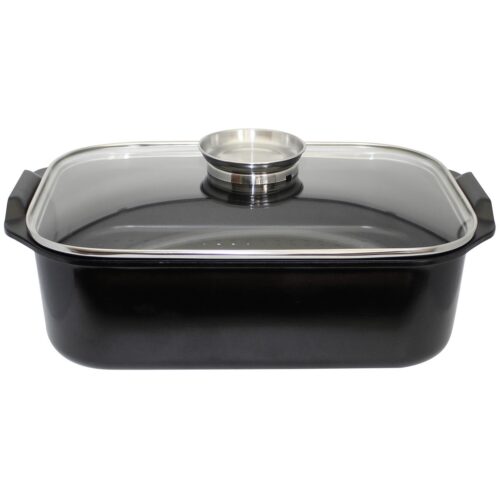 Elo 89940 Sütőedény üvegfedővel és aromás fogantyúval Duo Vital 40 x 26 cm