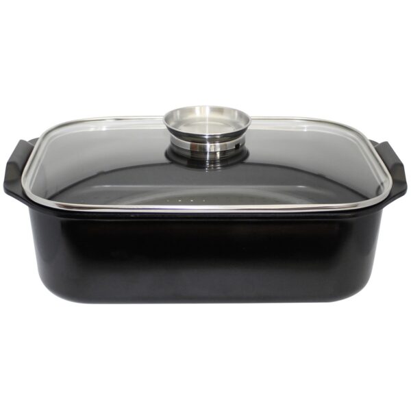 Elo 89940 Sütőedény üvegfedővel és aromás fogantyúval Duo Vital 40 x 26 cm