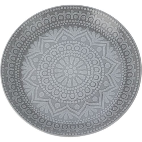 Ethnic kőagyag lapostányér